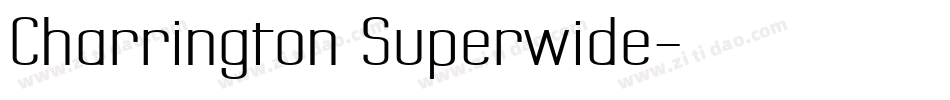 Charrington Superwide字体转换